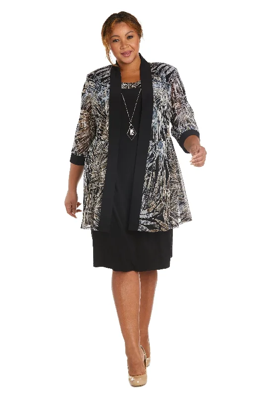 R&M Richards 7953W Short Plus Size Jacket Dress Wool Jacket Cashmere Jacket Tweed Jacket