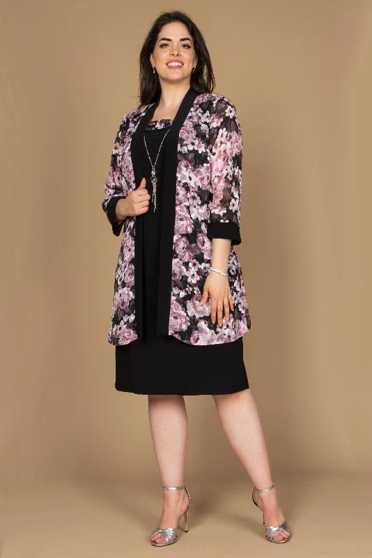 R&M Richards 7959W Short Plus Size Jacket Dress Rayon Jacket Velvet Jacket Corduroy Jacket