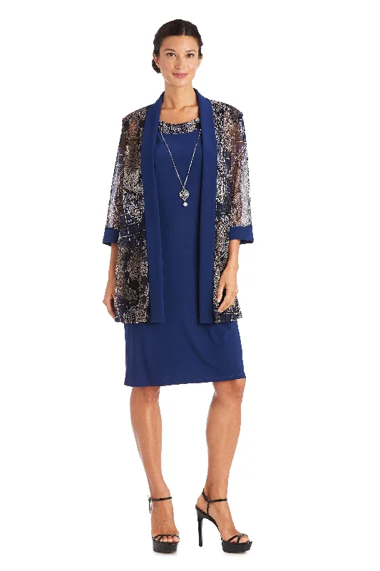 R&M Richards 7373 Short Two Piece Set Jacket Dress Anorak Shell Jacket Lightweight Jacket