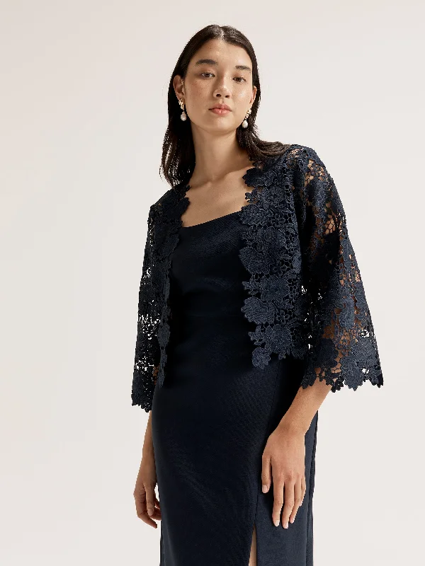 Trina Jacket Lace Jacket Ribbed Jacket Sequined Jacket
