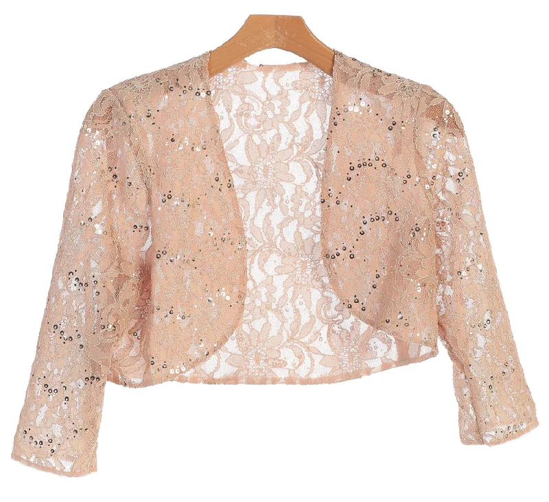 Champagne S Formal Evening Lace Bolero Jacket Sale Print Jacket Jacquard Jacket Patchwork Jacket