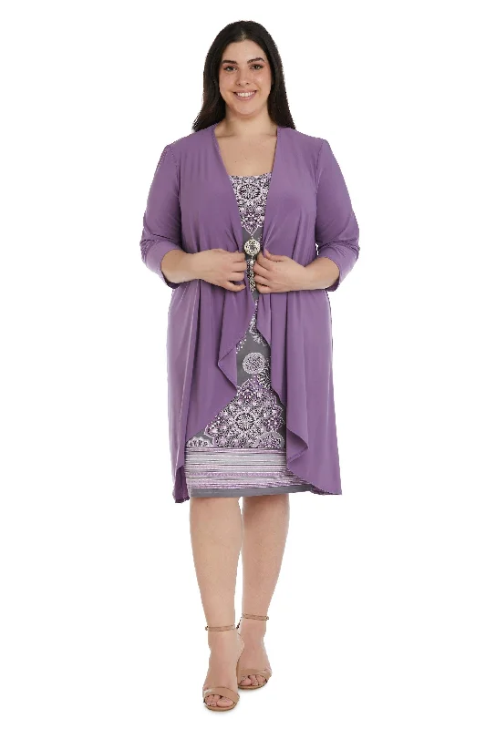 R&M Richards 9257W Short Plus Size Jacket Dress Fleece Jacket Down Jacket Feather Jacket