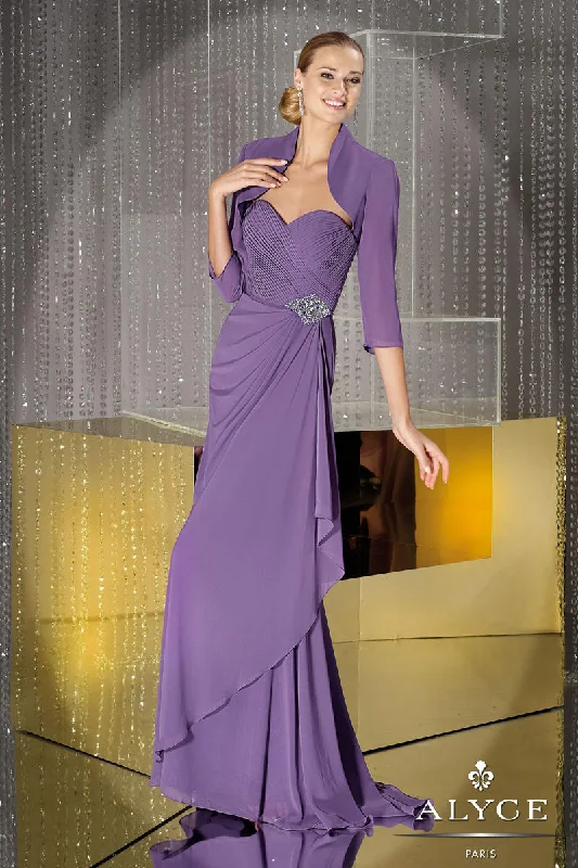Alyce Paris 29467 Seabreeze Sweetheart Chiffon Dress with Bolero Jacket - Size 24 Jersey Jacket Tulle Jacket Batik Jacket Alyce Paris 29467 Seabreeze Sweetheart Chiffon Dress with Bolero Jacket - Size 24 Jersey Jacket Tulle Jacket Batik Jacket