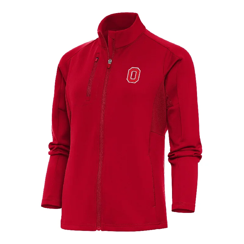 Ladies Ohio State Buckeyes Full Zip Generation Scarlet Jacket Toggled Jacket Drawstring Jacket Belted Jacket Ladies Ohio State Buckeyes Full Zip Generation Scarlet Jacket Toggled Jacket Drawstring Jacket Belted Jacket