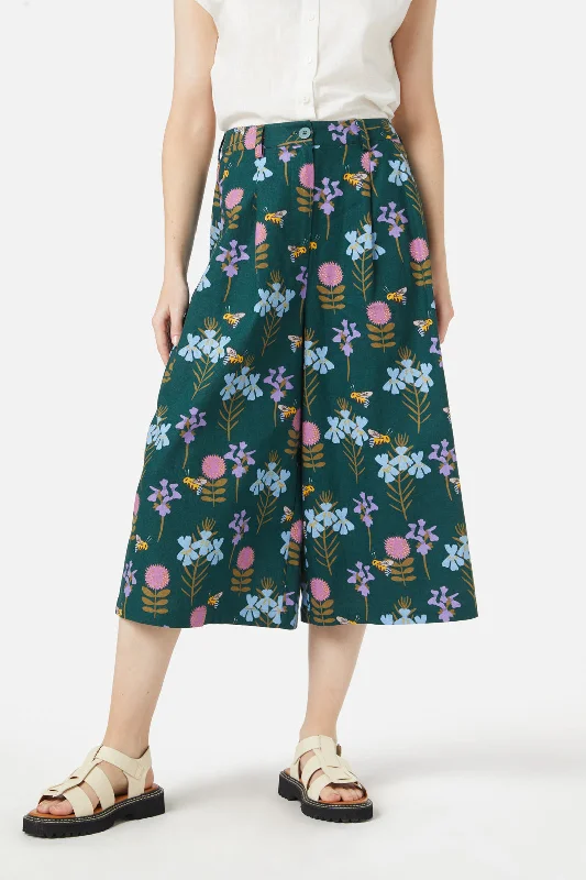 Blue Bee Skort silk skirt lustrous