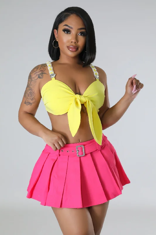 Daija Skirt leather skirt bold