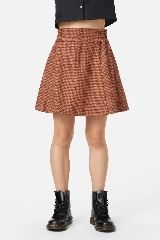 Dodo Houndstooth Skirt silk skirt luxurious