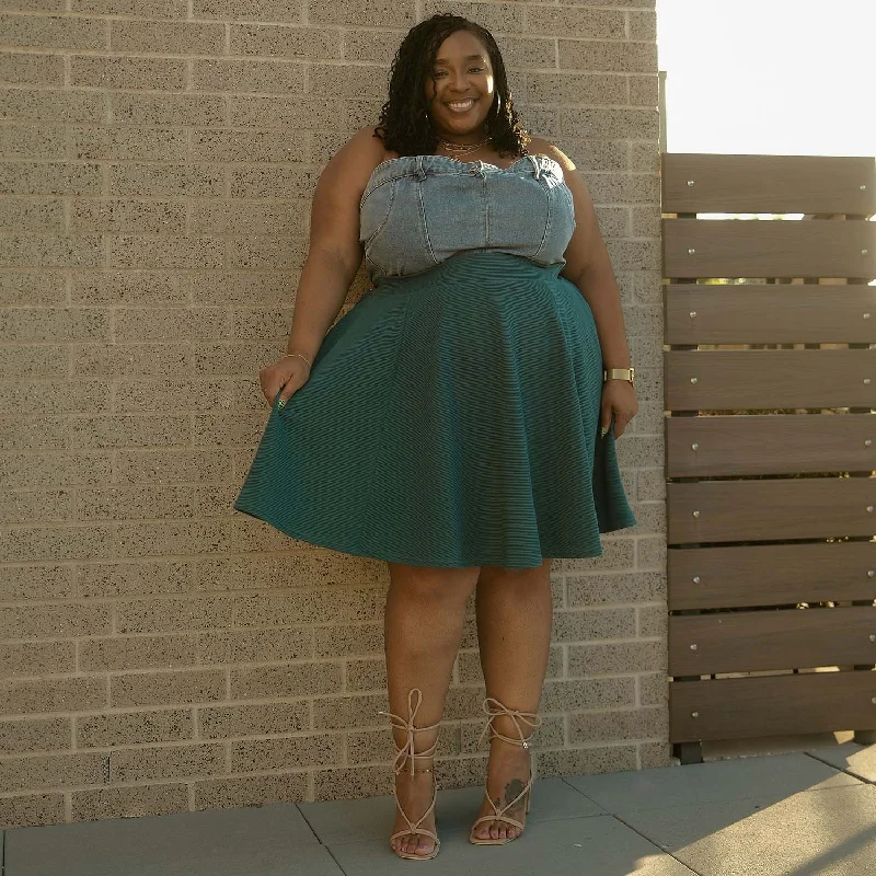 Ottoman Flare Skirt - Blueberry Muffin summer skirt style