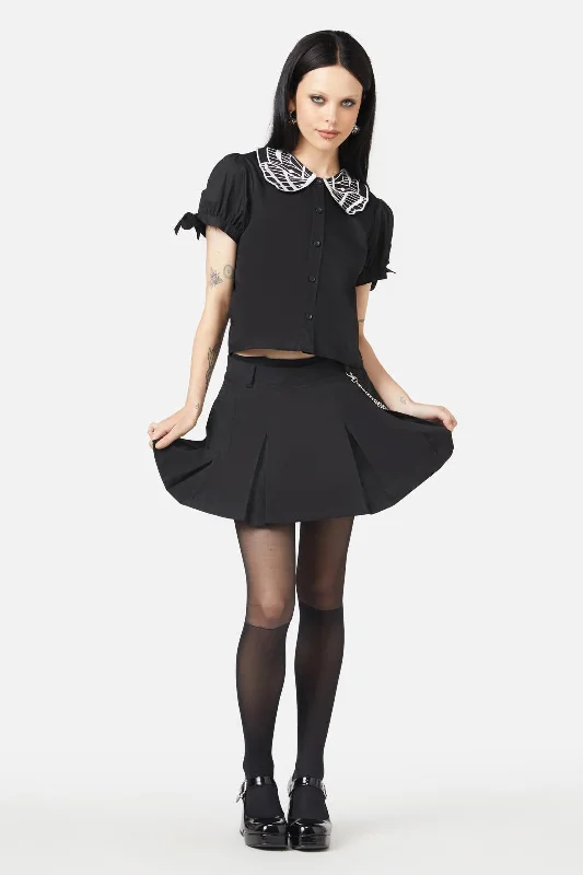 Lunar Pleated Skort pencil skirt chic