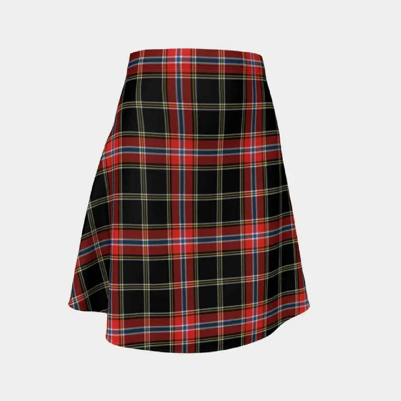 Norwegian Night Tartan Flared Skirt leather skirt bold