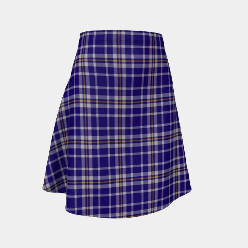Ochterlony Tartan Flared Skirt low waist skirt