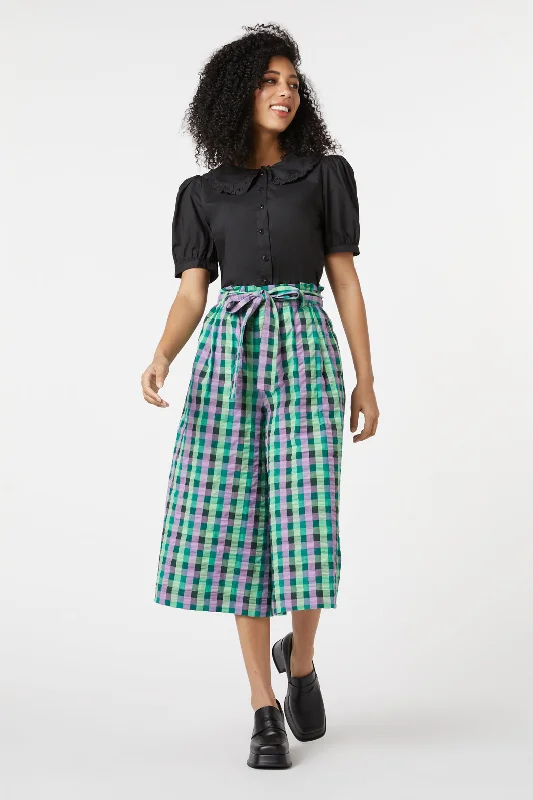 Peppa Check Skort velvet skirt luxurious