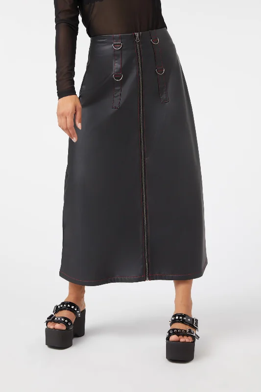 Queens Soldier Pu Skirt lace skirt intricate
