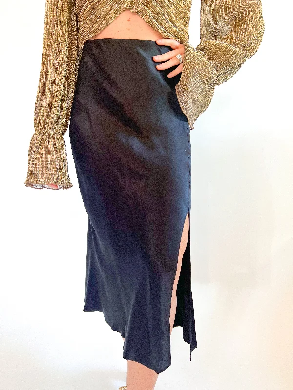 Maya Ikat Slip Skirt silk skirt elegant