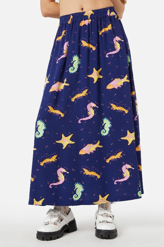 Riptide Skirt silk skirt lustrous