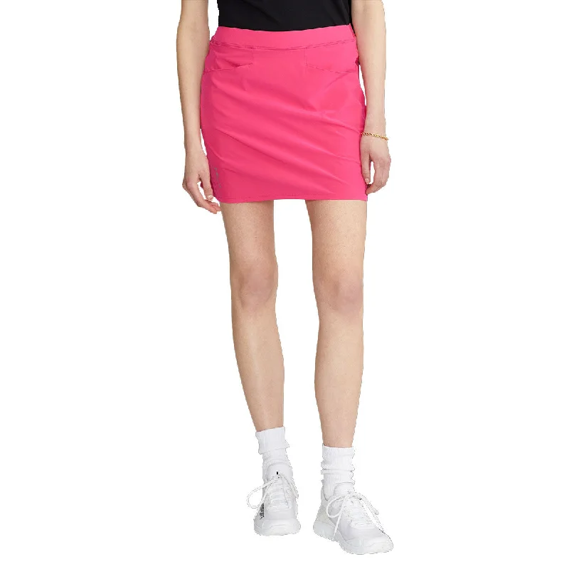 RLX Ralph Lauren Back Pleated 17in Bright Pink Womens Golf Skort cotton skirt soft
