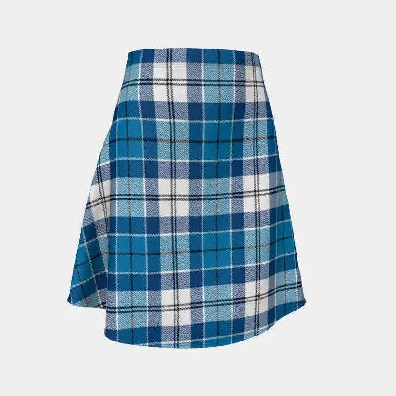 Roberton Tartan Flared Skirt cashmere skirt fine