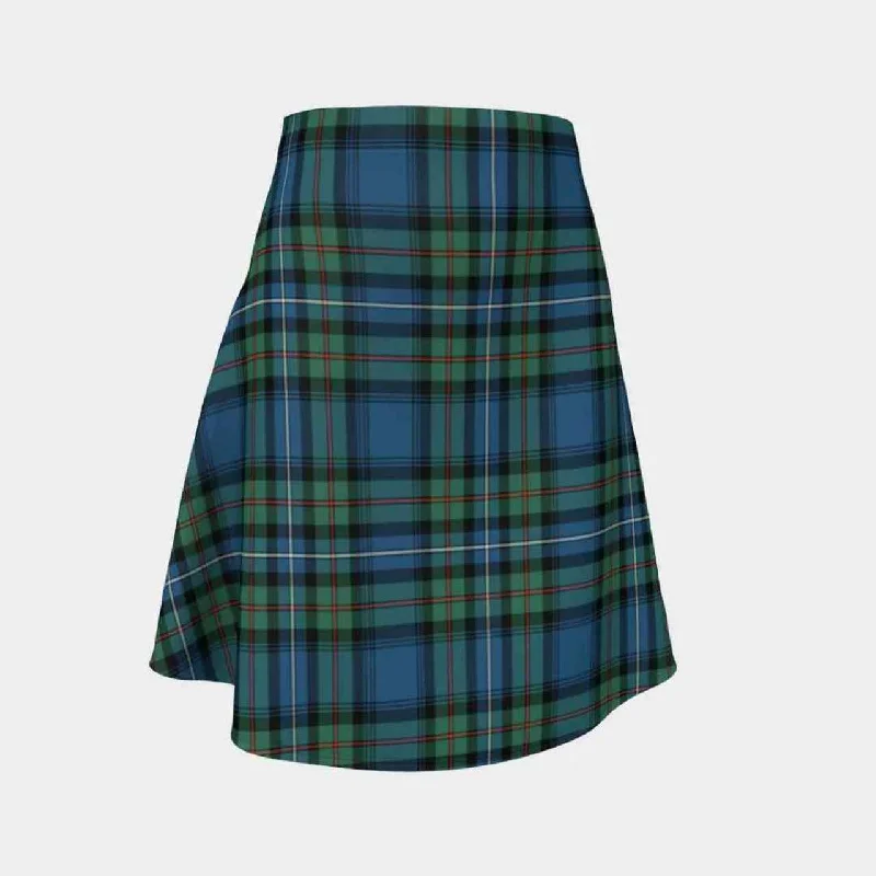 Robertson Hunting Ancient Tartan Flared Skirt cashmere skirt fine