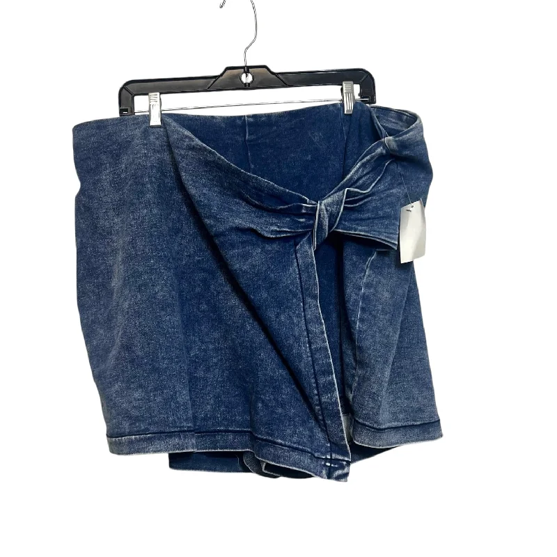 Skort By Cato In Blue, Size: 20 chiffon skirt airy