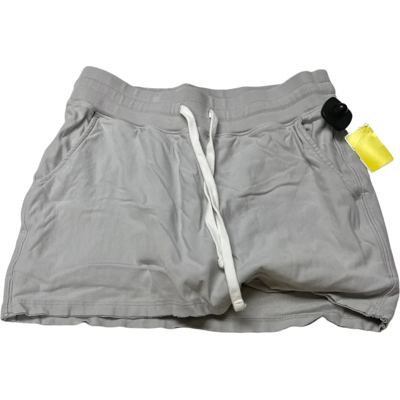 Skort By Erin Gray In Grey, Size: S denim skirt fashionable