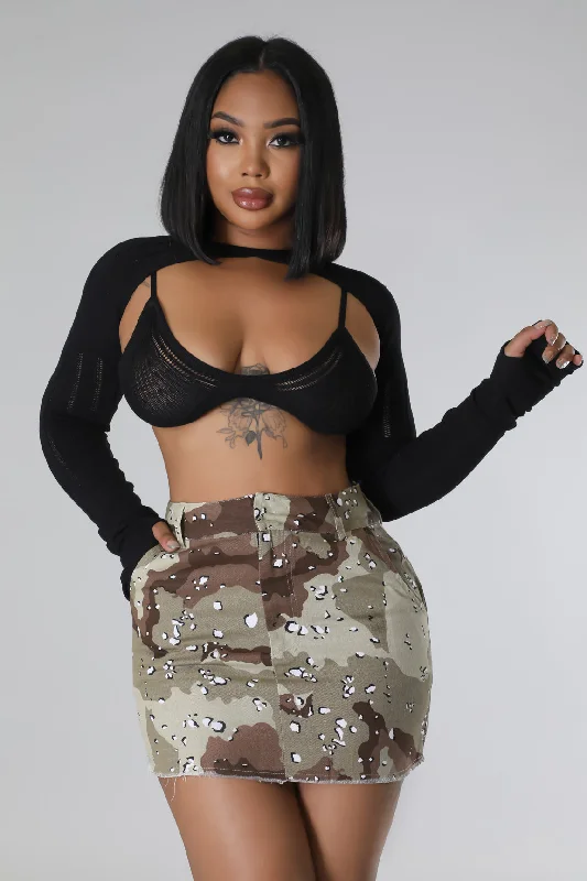 Yes Ma'am Skirt denim skirt classic
